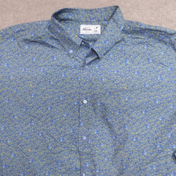 Original Stitch Shirt 2XL Blue All Over Print Pikachu Surfing Made in Japan - Picture 1 of 11